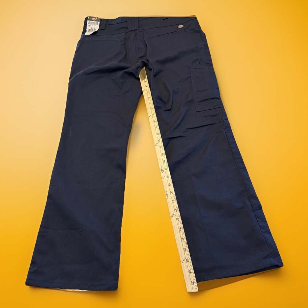 NWT Dickies Mens Flex Regular Fit Straight Leg Work Cargo Pants Navy 36”/29”